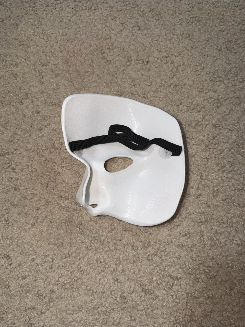Women’s White Full Face Plastic Mask